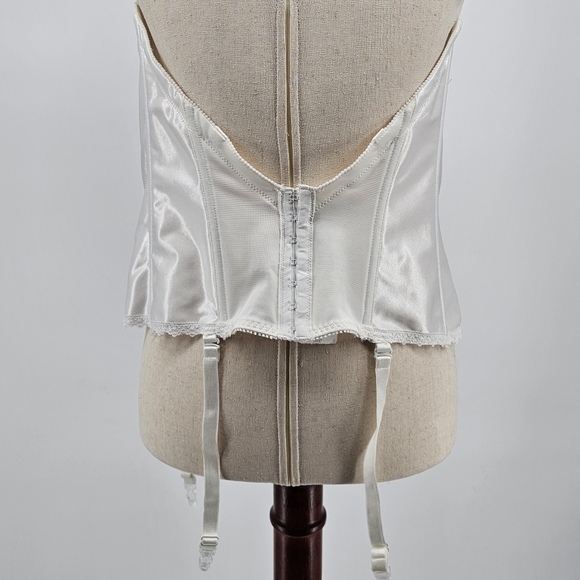 Va Bien 6363 Strapless Plunge Backless Bustier 40D white - Picture 7 of 11